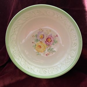 Homer Laughlin 10” Floral Bowl